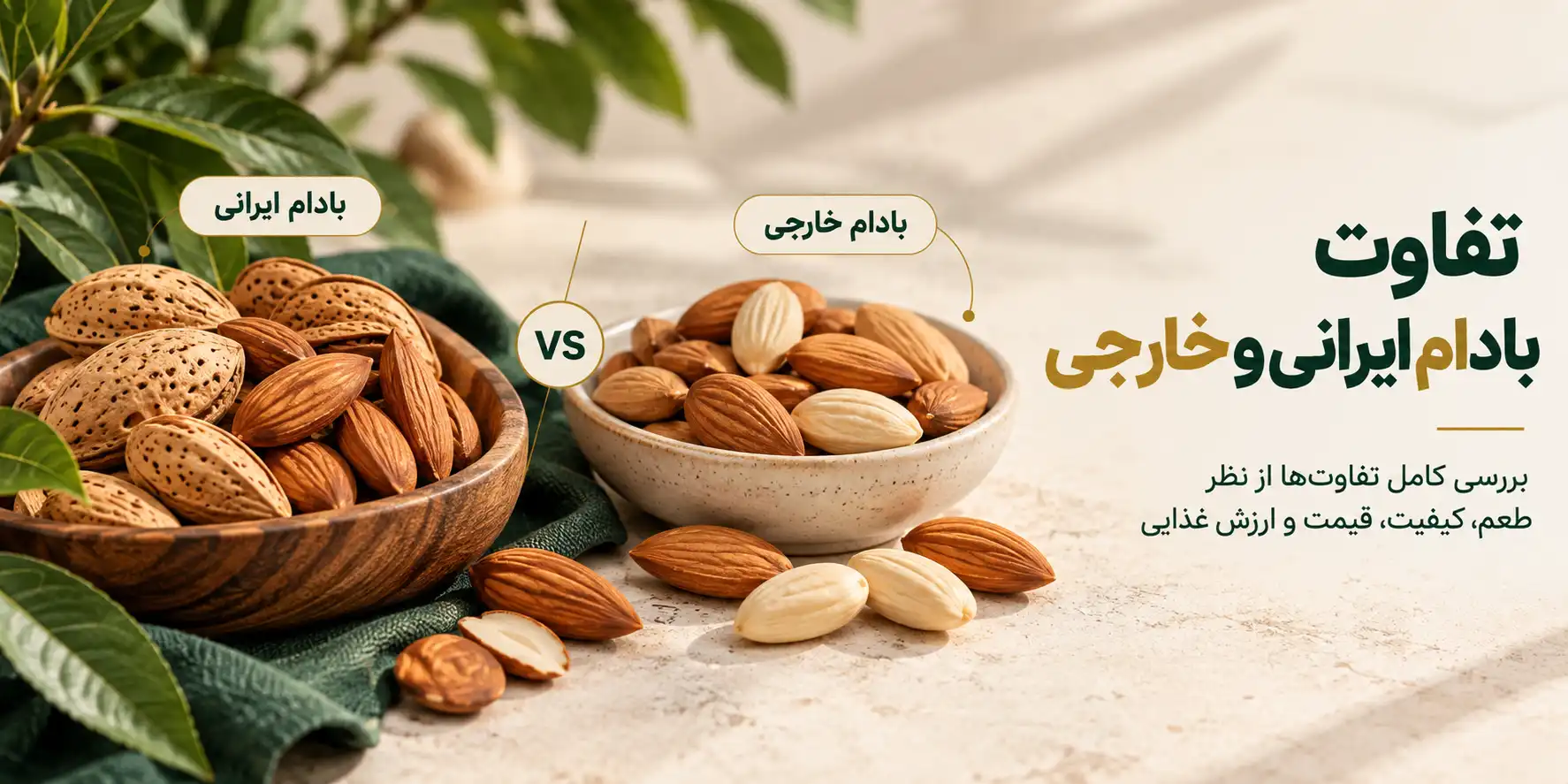 بادام ایرانی یا خارجی