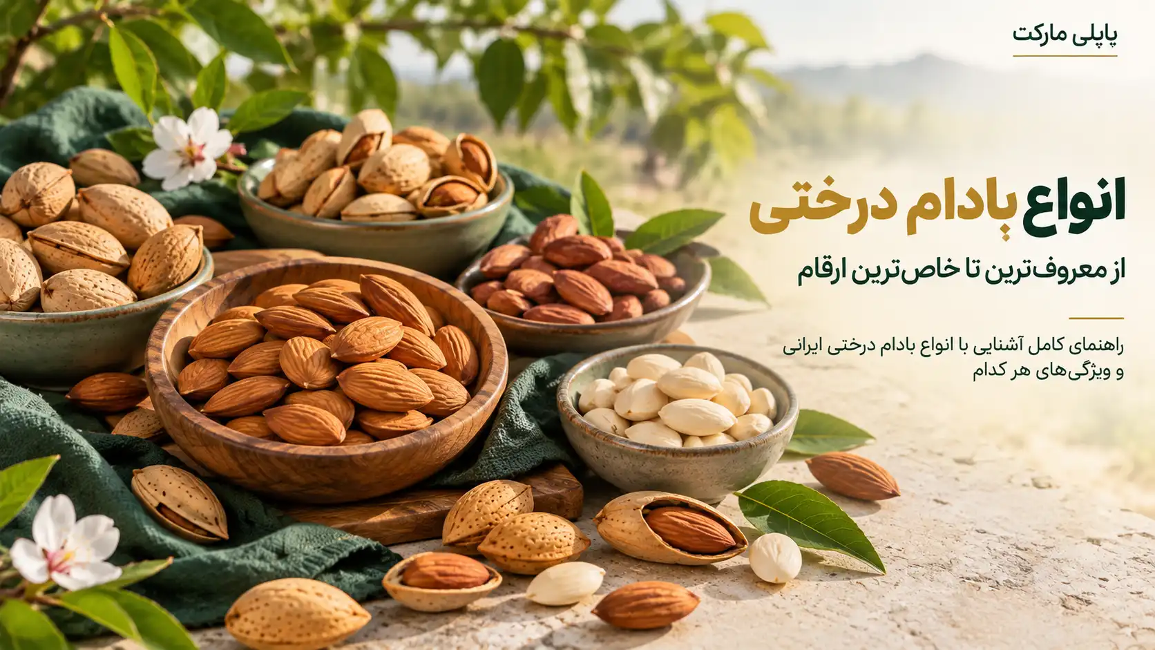 انواع بادام درختی